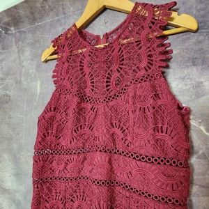 Bardot Lace Panel Dress